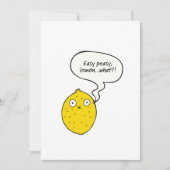 Easy Peasy Lemon What?! Greeting Card カード (正面)
