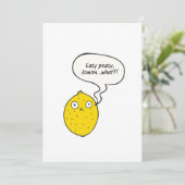 Easy Peasy Lemon What?! Greeting Card カード (スタンド正面)