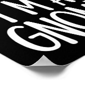 Easy Pretend I'm Gnome Costume Gift Last Minute Ha ポスター (角)