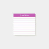 Easy Read Classic Dark Pink Lined Personalized ポストイット (正面)