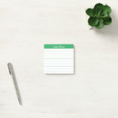 Easy Read Classic Green Lined Personalized ポストイット (オフィス)