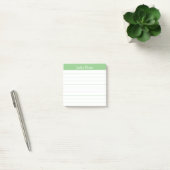 Easy Read Classic Sage Green Lined Personalized ポストイット (オフィス)