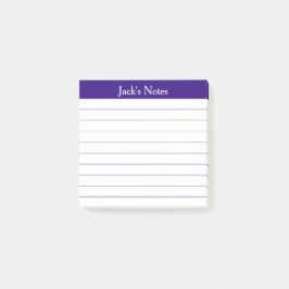 Easy Read Purple Lined Personalized ポストイット