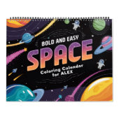 Easy Space Coloring Calendar カレンダー (カバー)