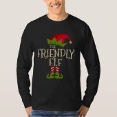 Easy The Friendly Elf Costume Family Group Gift Ch Tシャツ (正面)