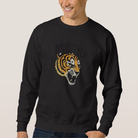 Easy tiger 2 distressed tiger costume casual chic  スウェットシャツ (正面)