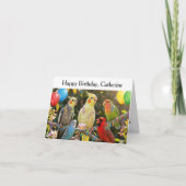 Easy to Customize Unique Bird Lover Birthday カード (正面)