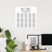 Easy Wedding Seating Chart - More Tables | Poster ポスター (ホームオフィス)