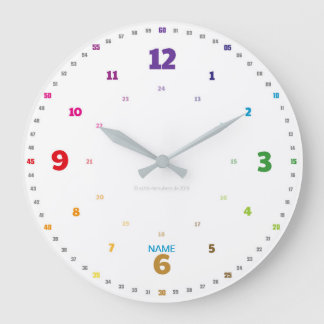 EasyRead Lernuhr Kinderuhr schlichtes Design ラージ壁時計