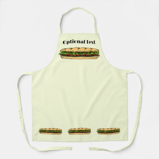 Eat A Hoagie Day エプロン (正面)