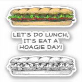 Eat a Hoagie Day シール (正面)