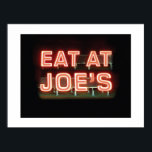Eat at Joe's-Print ポスター<br><div class="desc">A must have in for your home decor. It's American.</div>