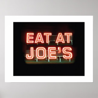 Eat at Joe's-Print ポスター