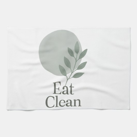 Eat Clean Minimalist Kitchen Towel キッチンタオル (横)