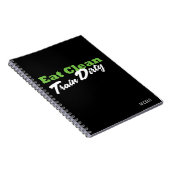 EAT CLEAN TRAIN DIRTY パーソナライズド フィットネス ジャーナル (右側)
