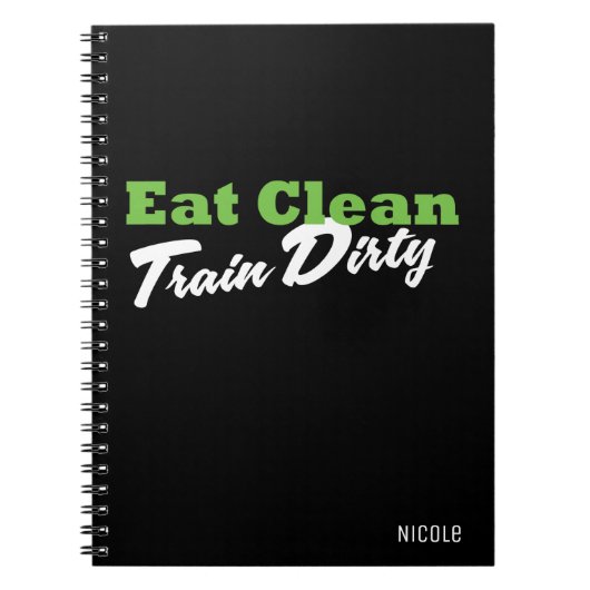 EAT CLEAN TRAIN DIRTY パーソナライズド フィットネス ジャーナル (正面)