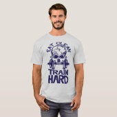 eat_clean_train_hard_citation_musculation_mort_tet tシャツ (正面フル)