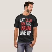 Eat Clen  Steroids Tren  Anabolic Bodybuilding Tシャツ (正面フル)