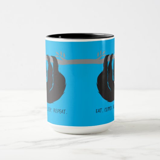 Eat. Climb. Sleep. Repeat. Mug マグカップ (中央)