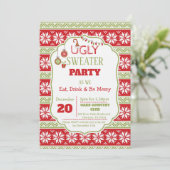 Eat, Drink an Be Ugly Ugly Christmas Sweater Party 招待状 (スタンド正面)