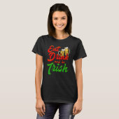 Eat Drink and be Irish beer St Patrick's Day Tシャツ (正面フル)