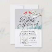 Eat Drink and Be Married ウェディング 冬の招待状 招待状 (正面)