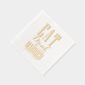 Eat Drink and be Married ウェディング 箔ナプキン (右)