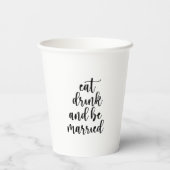 Eat Drink and Be Married ウェディング 紙コップ (裏面)