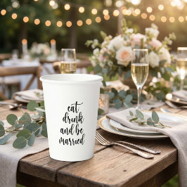 Eat Drink and Be Married ウェディング 紙コップ