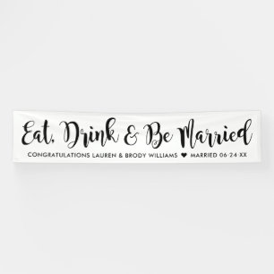 Eat Drink and Be Married カスタムウェディング ウェルカム 横断幕