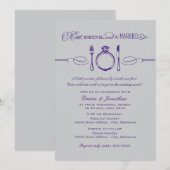 Eat Drink and Be Married パープルリハーサルディナー 招待状 (正面/裏面)