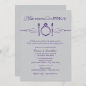 Eat Drink and Be Married パープルリハーサルディナー 招待状 (正面/裏面)