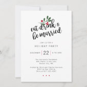 Eat Drink and Be Married ホリデーパーティ 招待状 (正面)