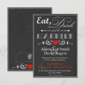 Eat, Drink and be Married 招待状 (正面/裏面)