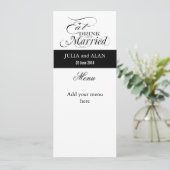 Eat, Drink, and Be Married 結婚式メニューカード メニュー (スタンド正面)
