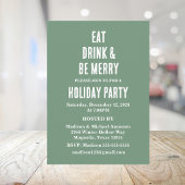 Eat Drink And Be Merry クリスマス招待状 招待状