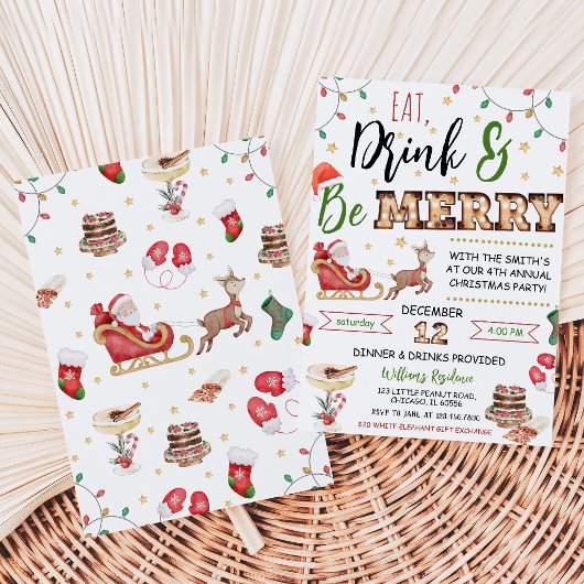 Eat Drink and Be Merry 招待状