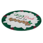 Eat, Drink and be Merry Christmas カッティングボード (角)