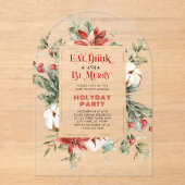 Eat Drink And Be Merry Festic Christmas Frame アクリル招待状 (正面)