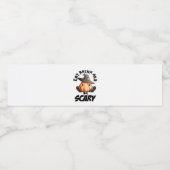 Eat Drink And Be Scared Retro Cool ペットボトルラベル (シングルラベル)