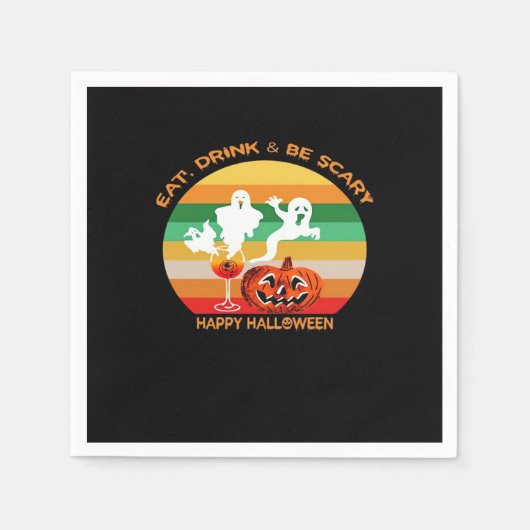 Eat Drink And Be Scary スタンダードカクテルナプキン (正面)
