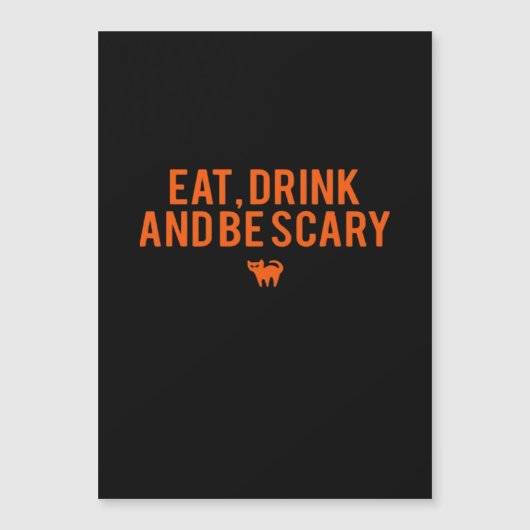 Eat Drink And Be Scary ハロウィンファンテキストアートエッセ (正面)