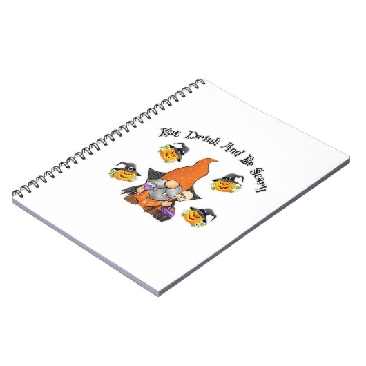 Eat Drink And Be Scary Basic Casual ノートブック (左側)