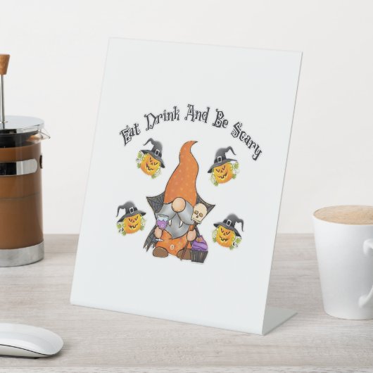 Eat Drink And Be Scary Basic Casual 台座サイン (インサイチュ)