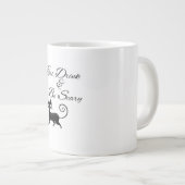 Eat Drink And Be Scary Cat Funny Cute Spooky Hallo ジャンボコーヒーマグカップ (正面右)