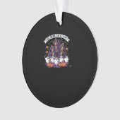 Eat Drink And Be Scary Classic Funny Retro オーナメント (正面)