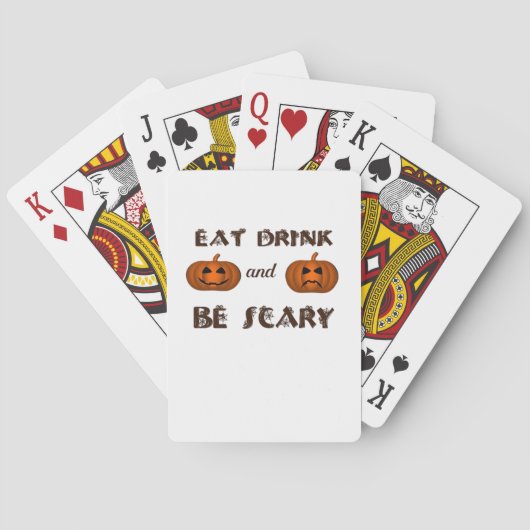 Eat Drink And Be Scary Classic Graphic トランプ (裏面)