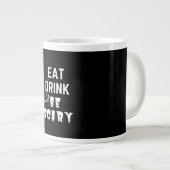 Eat Drink And Be Scary Classic Style ジャンボコーヒーマグカップ (正面右)