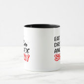 Eat Drink And Be Scary Design Retro Classic マグカップ (中央)