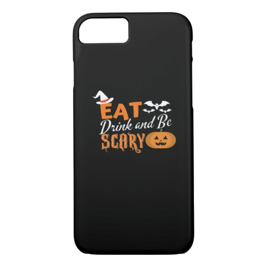 Eat Drink And Be Scary Essential Funny Style Case-Mate iPhoneケース (裏面)